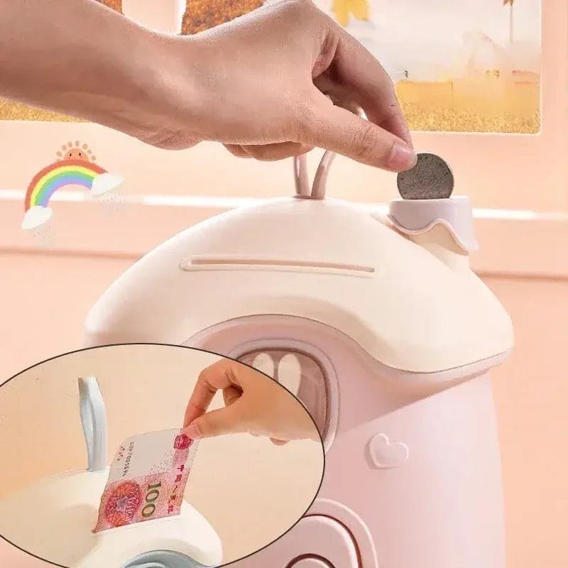 Mushroom Money Banking Toy, Kid Money Saving Box, Banks Coin Box With Lock Key, Multipurpose Treasure Chest Box, Children Lockable Coin Box, Paper Note And Coin Saving Box Mushroom Money Banking Toy, Kid Money Saving Box, Banks Coin Box With Lock Key, Multipurpose Treasure Chest Box, Children Lockable Coin Box, Paper Note And Coin Saving Box